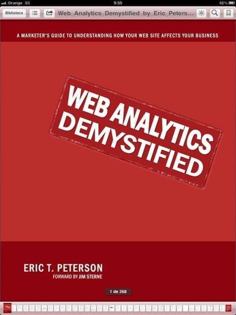 Portada del llibre sobre analítica web Web Analytics Demistified