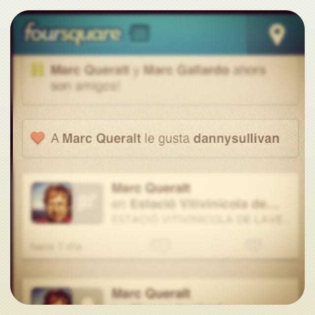 Senyor Foursquare: no estic enamorat d'en Danny Sullivan per més que vosté ho digui! 2