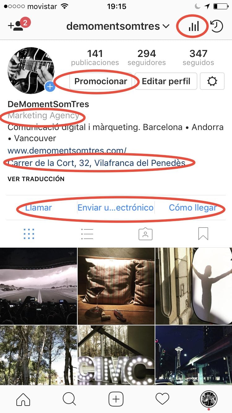 Com passar a perfil d'empresa a Instagram