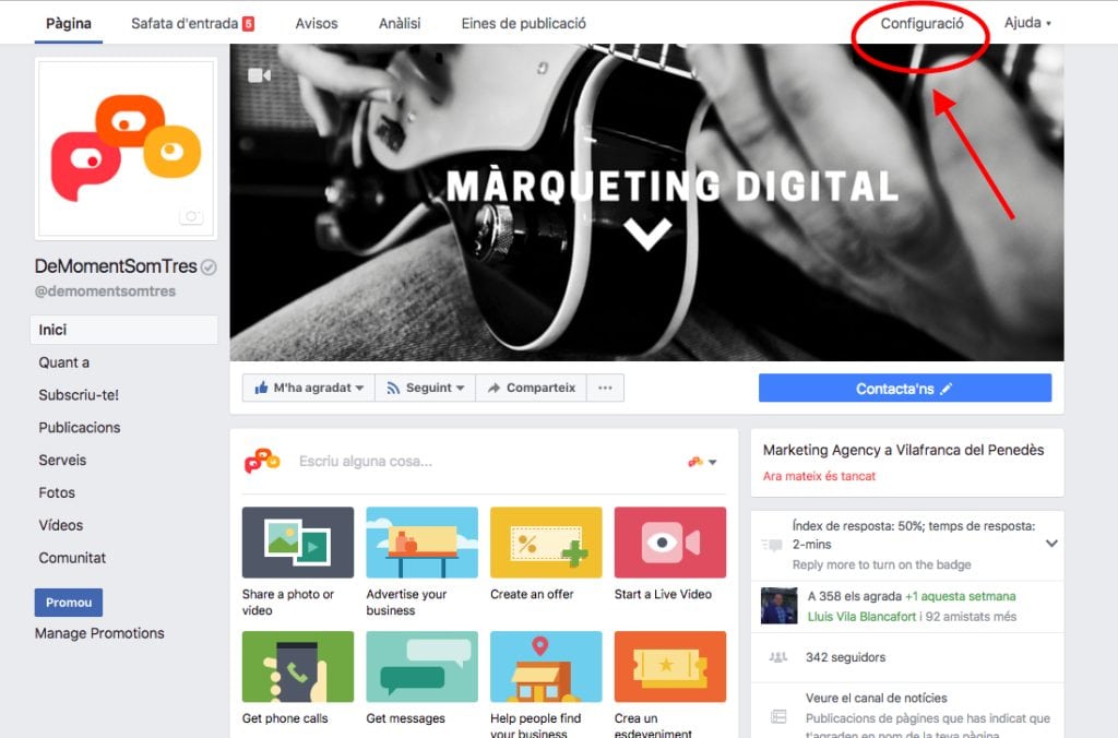 Com trobar els seguidors a uan pàgina de Facebook