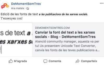 Cambiar la fuente del texto en las redes sociales