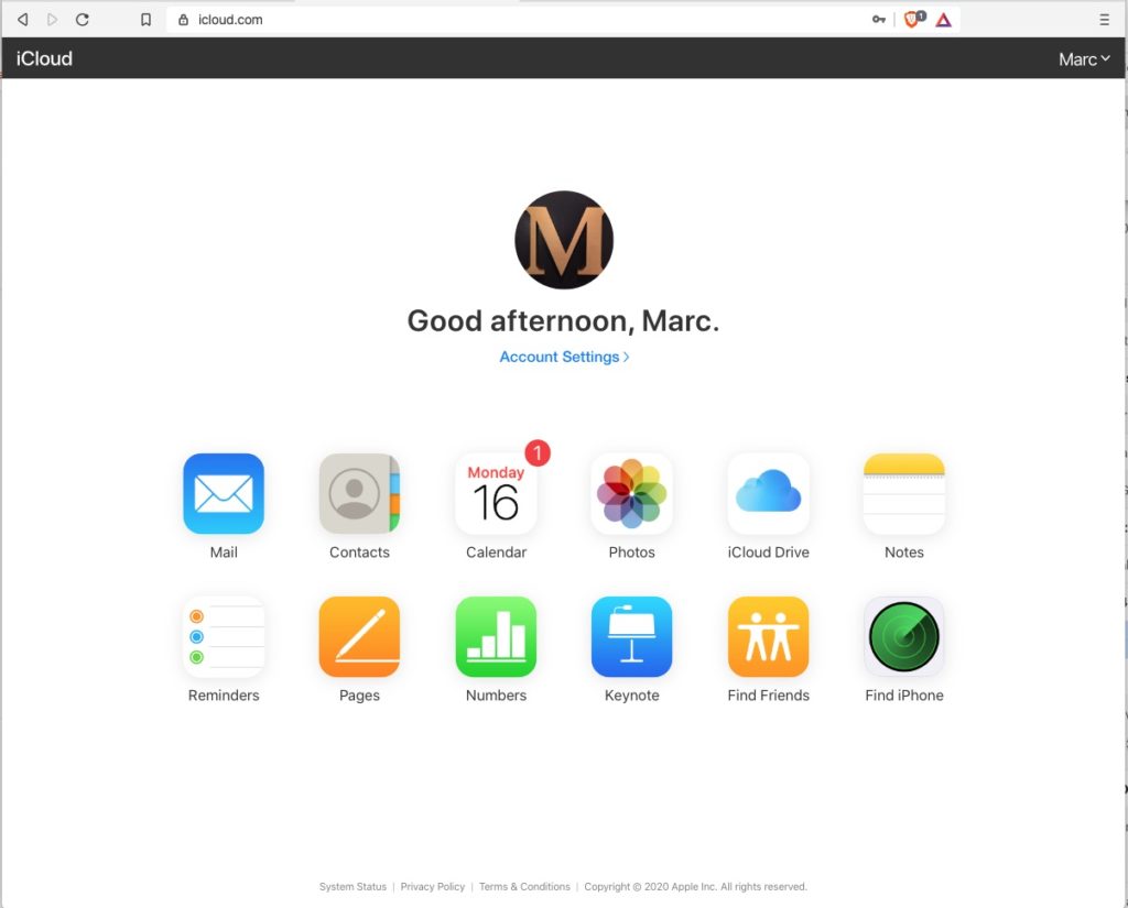 iCloud, suite ofimàtica per Mac