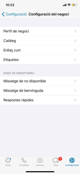 Crear catálogo de Whatsapp - paso 2