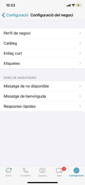 Crear catàleg de Whatsapp - pas 2