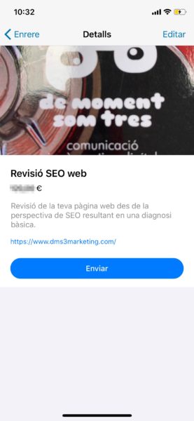 Crear catàleg de Whatsapp - pas 6