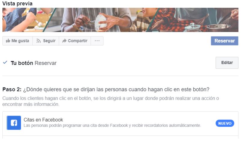 ¿Cómo configurar citas previas en mi página de Facebook? 10