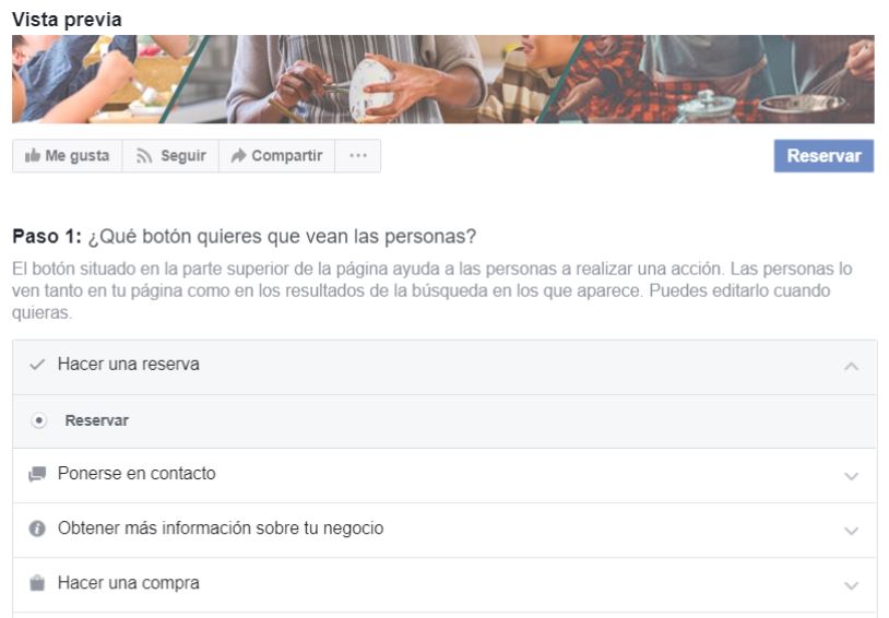 Com configurar cites prèvies a la meva pàgina de Facebook? 2