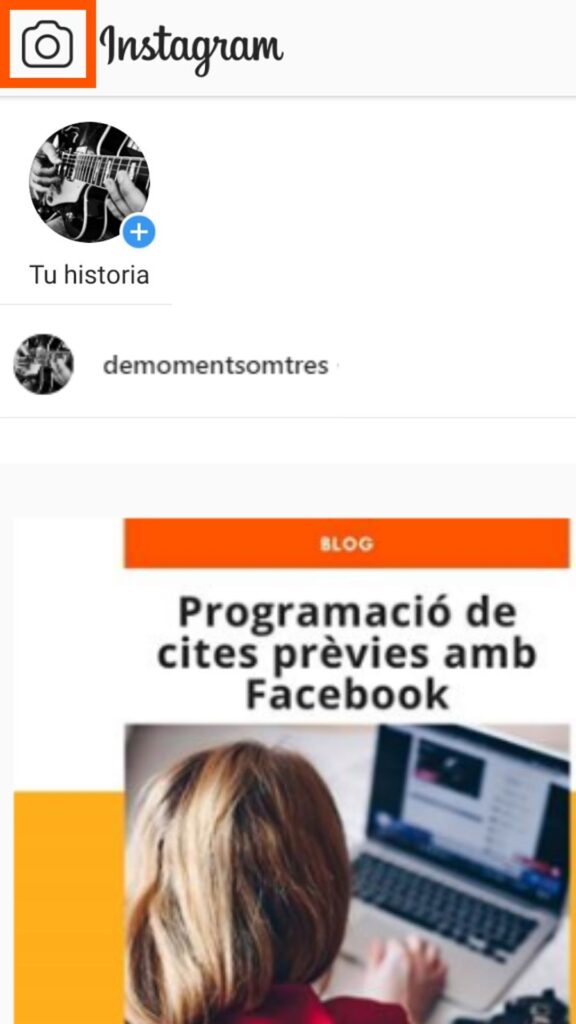 Vídeo story Instagram