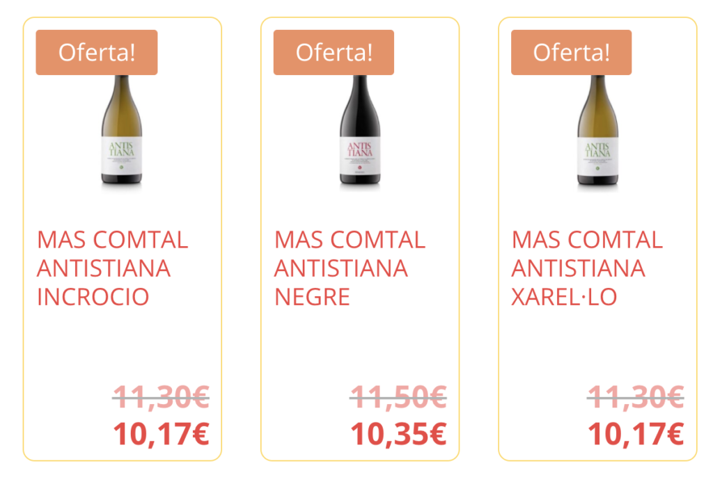 4 mètodes per fer descomptes massius a WooCommerce 1 La botiga de l'Inzolia després d'aplicar un descompte massiu