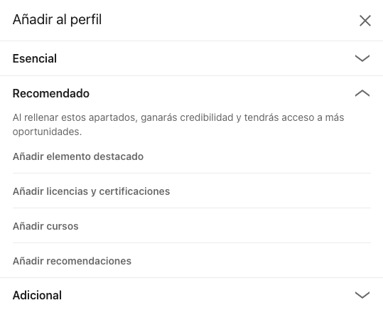 ¿Tienes el perfil de Linkedin configurado correctamente? 3