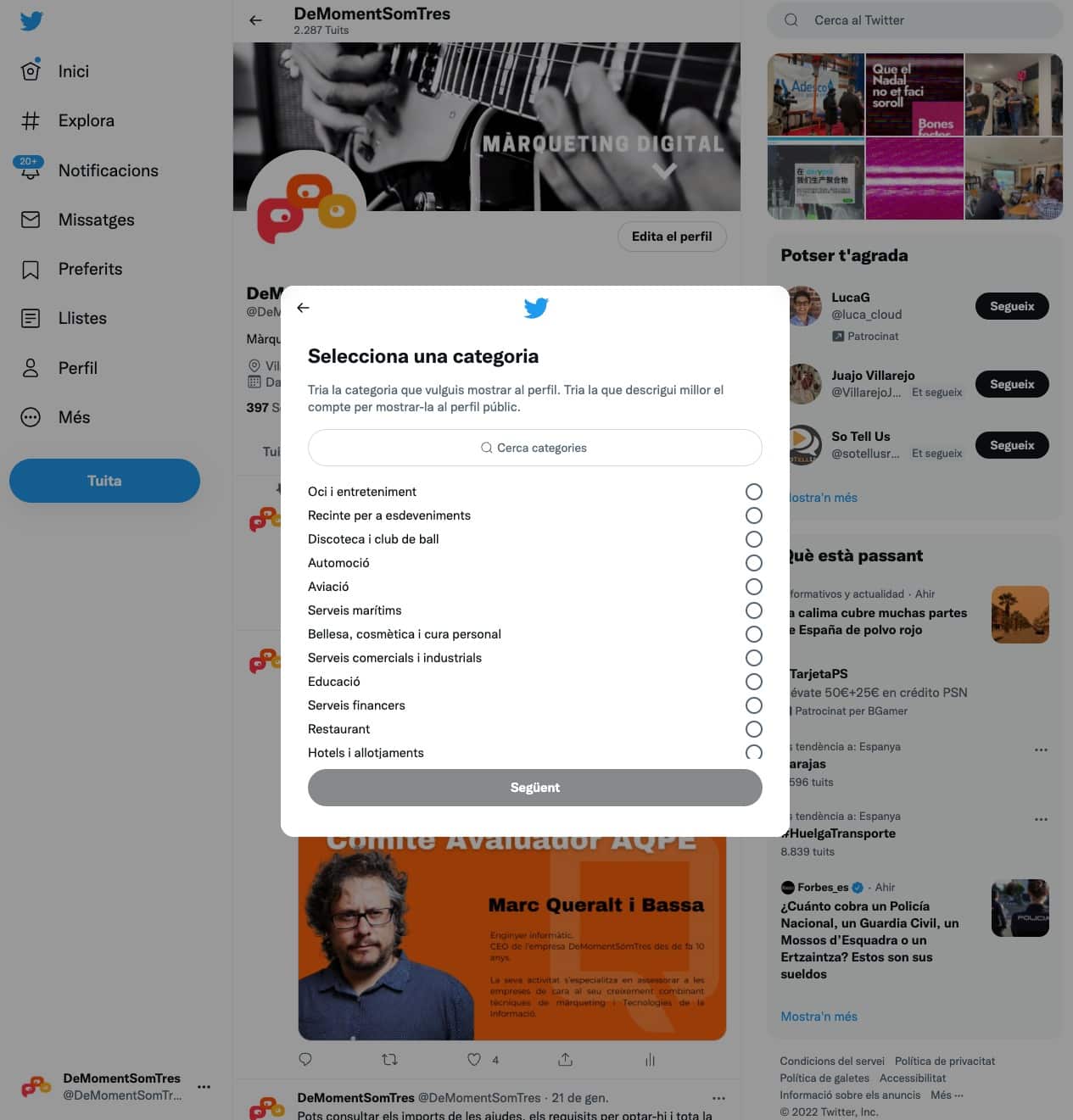 Twitter Professional 2 Convertir-me en un professional de Twitter en 5 passos 2