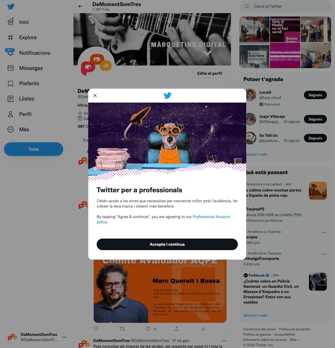 Twitter Professionals 4 Convertir-me en un professional de Twitter en 5 passos 4