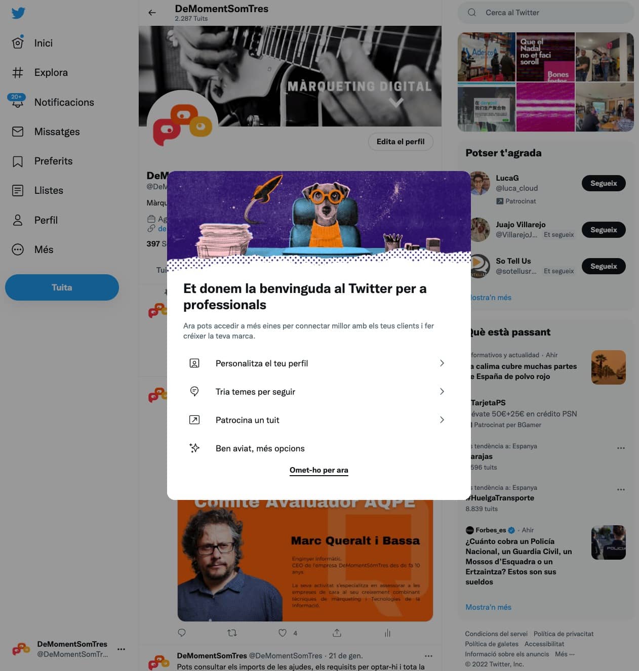 Twitter Professionals 5 Convertir-me en un professional de Twitter en 5 passos 5