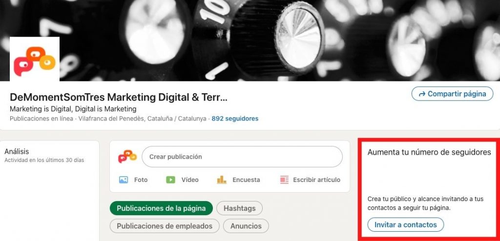 Linkedin: com donar visibilitat a la teva empresa i guanyar seguidors 3