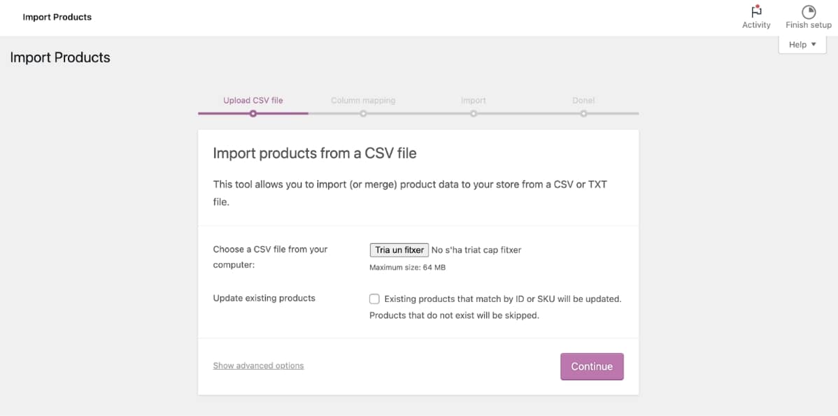 Manual d'importació i exportació de productes amb WooCommerce - DeMomentSomTres (2)
