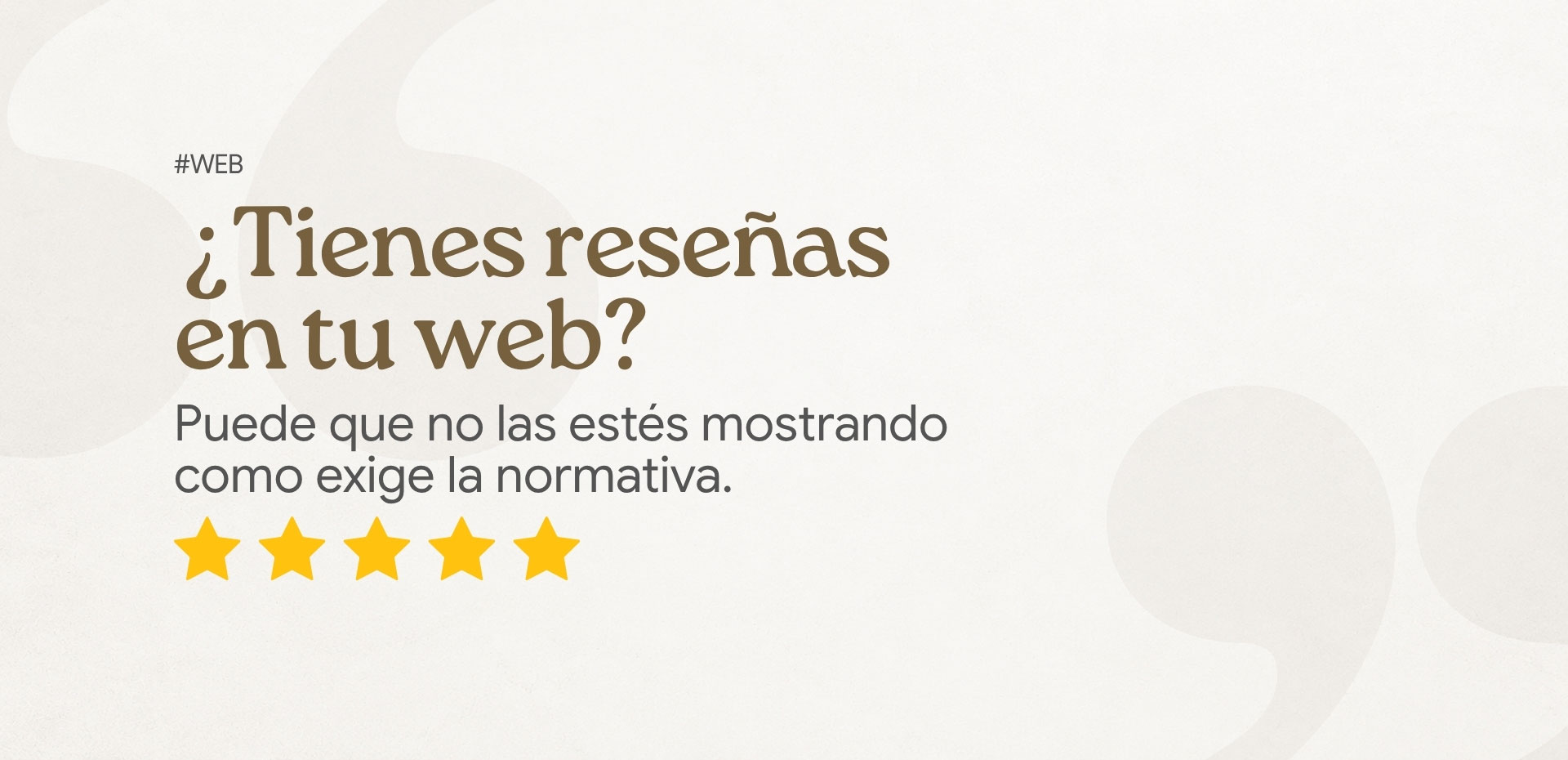 reseñas-web Reseñas en tu web: ¿qué debes hacer para cumplir con la normativa?