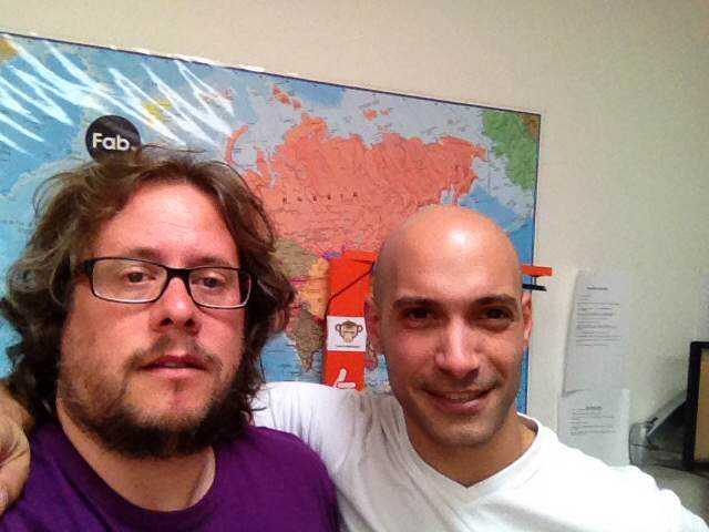 Selfie amb en Guillermo Montero a les oficines de Bongo International