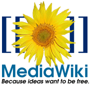 El logo de MediaWiki la solució de Wiki en codi obert que suporta la Wikipedia